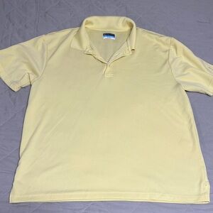 Men's Yellow PGA Tour Polo Shirt XL